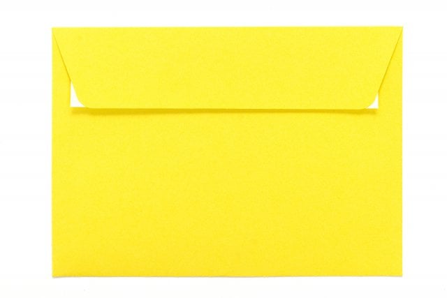 Buste DIN C6 adesive, giallo