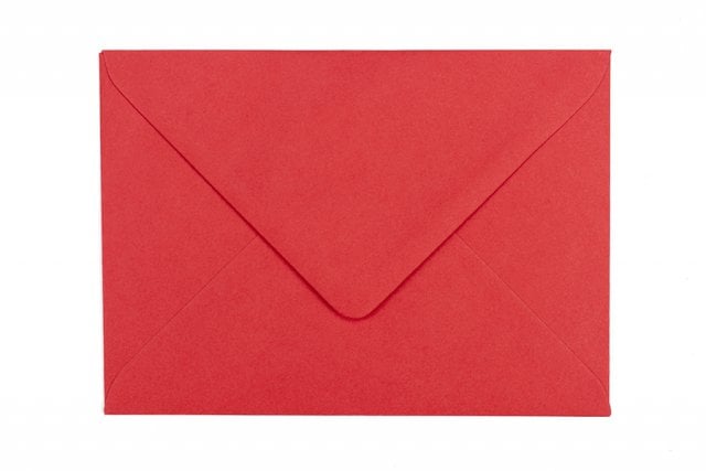 Buste DIN B6, rosso