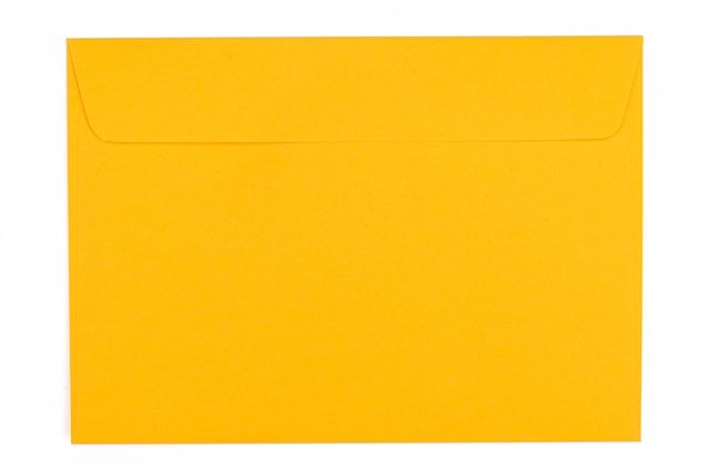 Buste DIN C5 adesive, giallo intenso