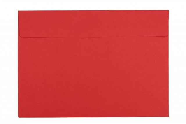 Buste DIN C5 adesive, rosse