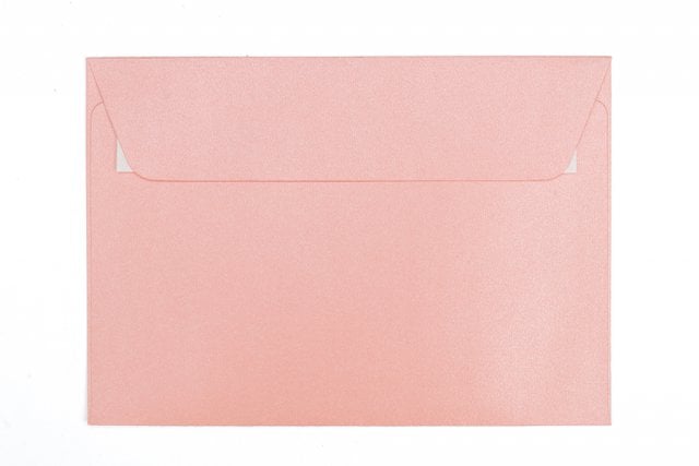 Buste DIN C6 adesive, rosa madreperla
