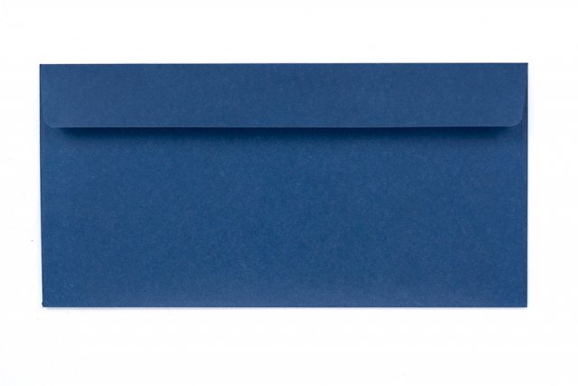 Buste DIN lunghe adesive, stampa blu scuro