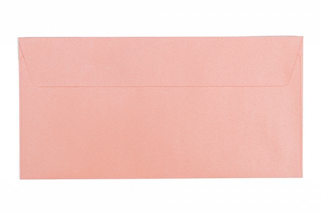 Buste DIN lunghe adesive, rosa madreperla