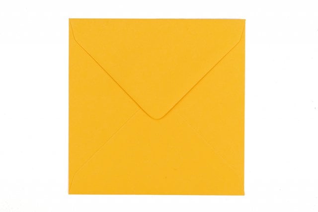 Buste quadrate 130x130 mm, giallo intenso