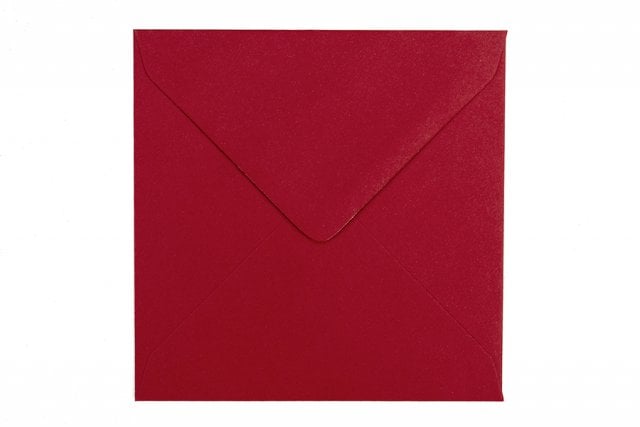 Buste quadrate 130x130 mm, rosso scuro