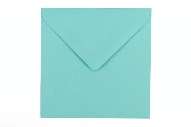 Buste quadrate 130x130 mm, blu-verde