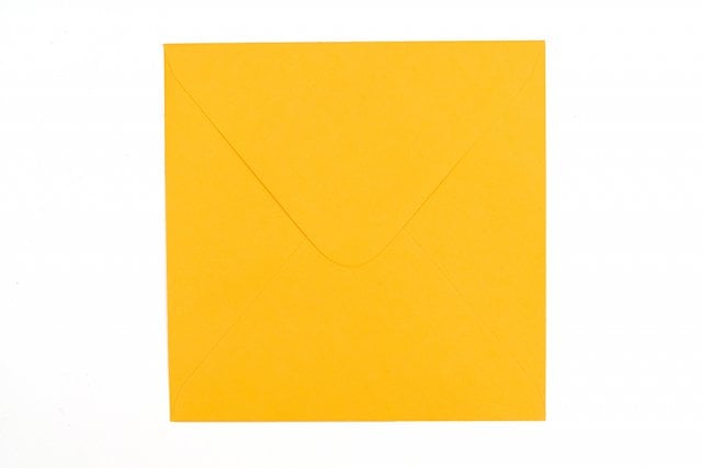 Buste quadrate 155x155 mm, giallo intenso