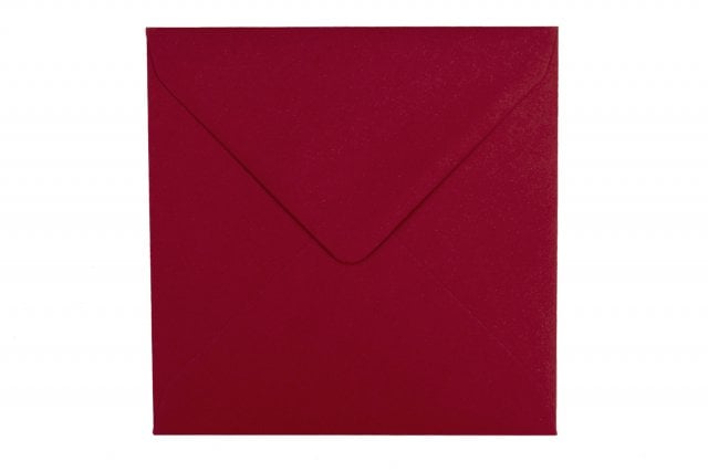 Buste quadrate 155x155 mm, rosso scuro