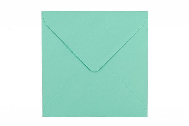 Buste quadrate 155x155 mm, blu-verde