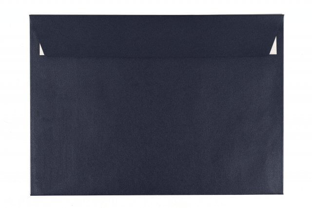 Buste DIN C5 adesive, blu scuro madreperlato