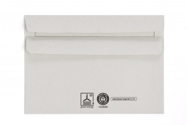 Buste DIN C6, grigio riciclato