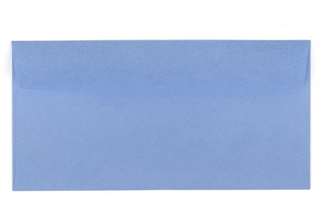 Buste DIN lunghe adesive, blu