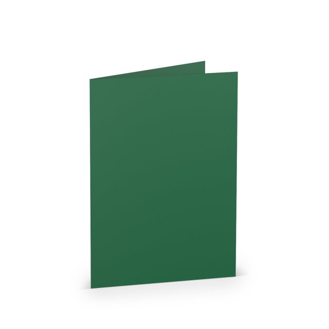 Cartoncini pieghevoli DIN A6, verde scuro