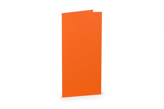 Carte pieghevoli DIN lungo, arancione