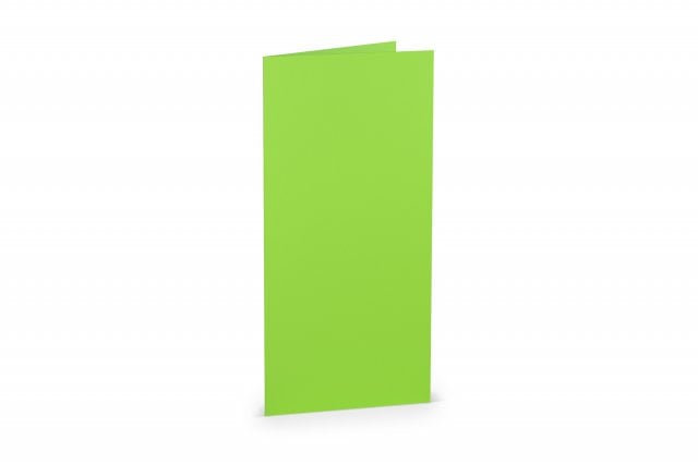Carte pieghevoli DIN lungo, verde chiaro