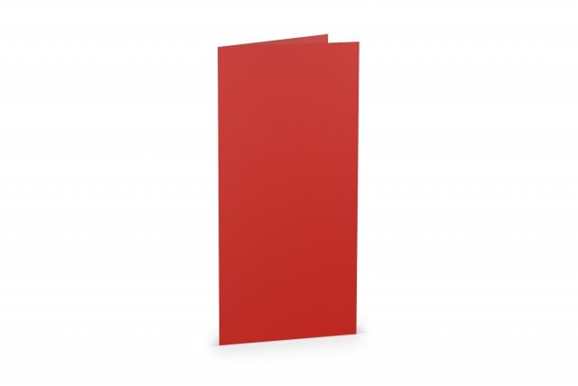 Carte pieghevoli DIN lungo, rosso