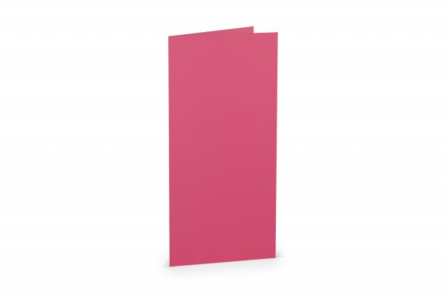 Carte pieghevoli DIN lungo, rosa