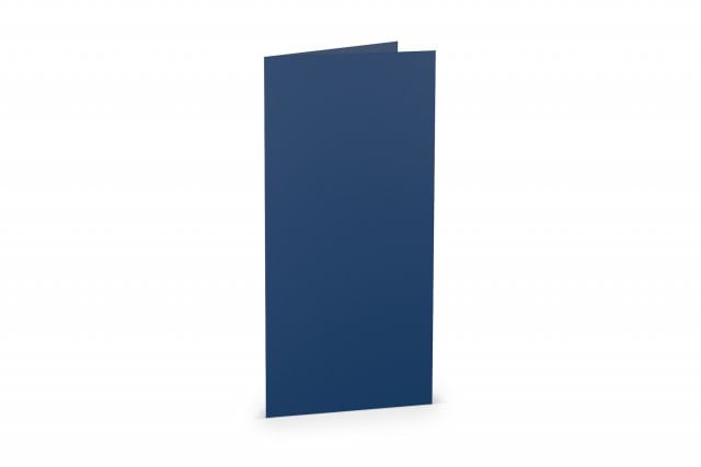 Carte pieghevoli DIN lungo, blu scuro