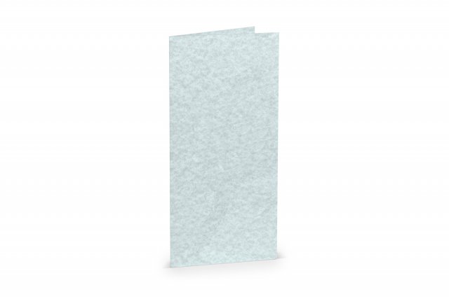 Carte pieghevoli DIN lungo, blu acqua marmorizzato