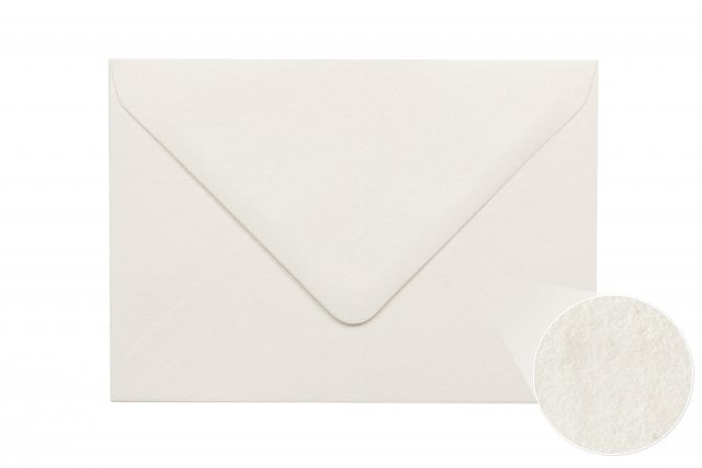 Buste DIN B6, bianche, texture martellata