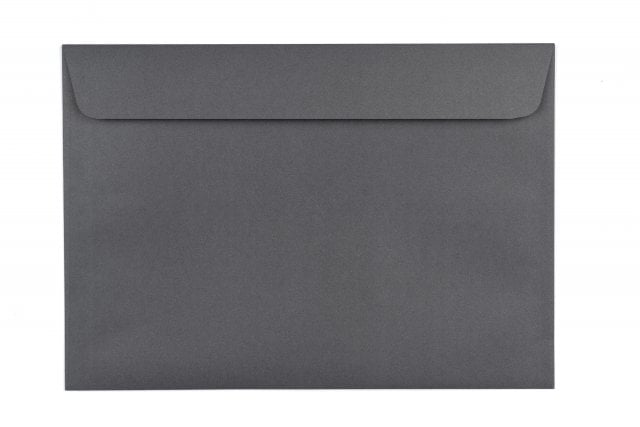Buste DIN C5 adesive sensibili alla pressione, stampa grigio scuro