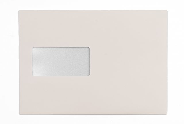 Buste DIN C5 adesive con finestra, stampa crema