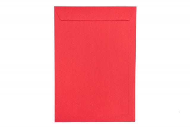 Buste DIN C4 adesive, rosso