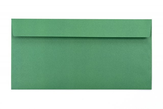 Buste DIN lunghe adesive, stampa verde