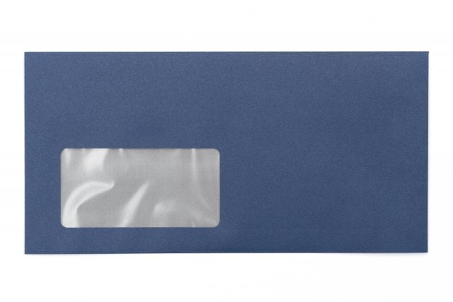 Buste DIN lungo+ con finestra, stampa blu scuro