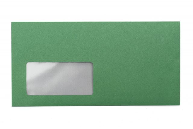 Buste DIN lungo+ con finestra, stampa verde