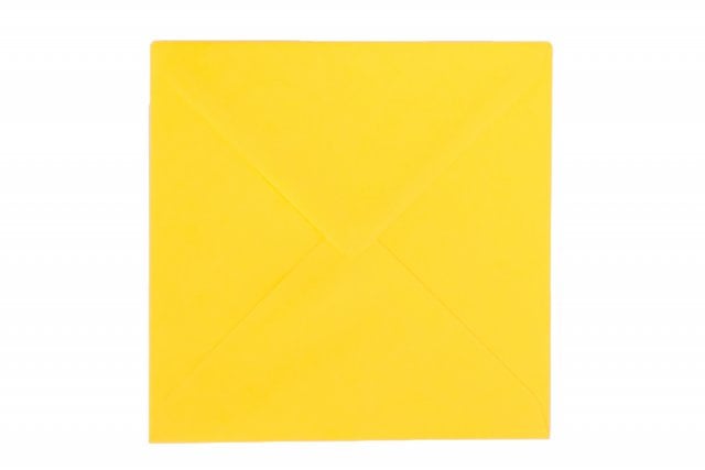 Buste quadrate 140x140 mm, giallo