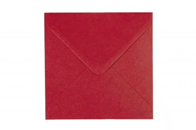 Buste quadrate 140x140 mm, rosso scuro