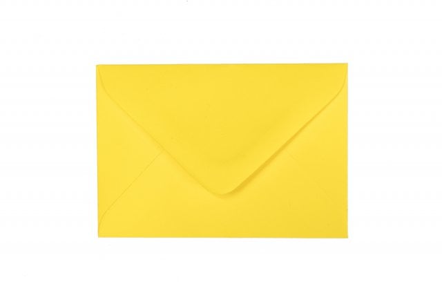 Buste 65x94 mm, giallo