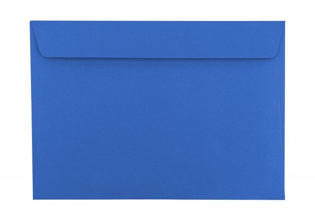 Buste DIN C5 adesive, blu royal