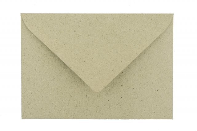 Buste DIN C7, carta da erba
