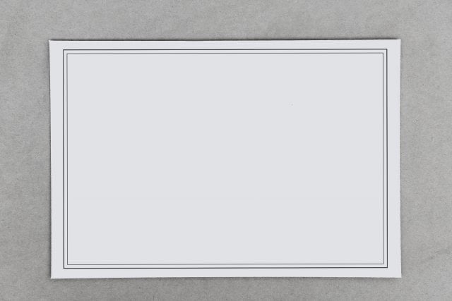 Buste DIN B6, cornice a lutto