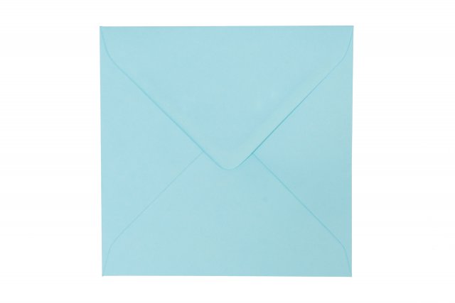 Buste quadrate 155x155 mm, blu pastello