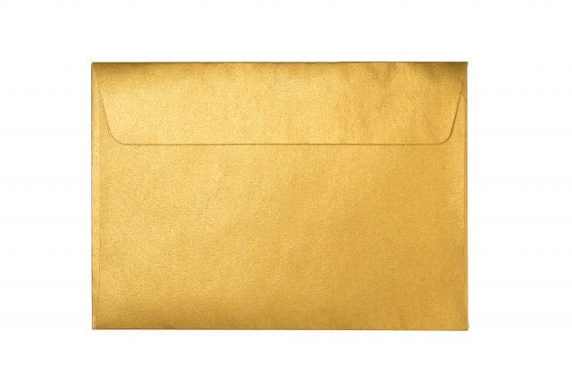 Buste DIN B6 adesive, oro
