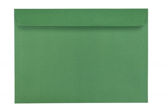 Buste DIN C5 adesive, stampate in verde