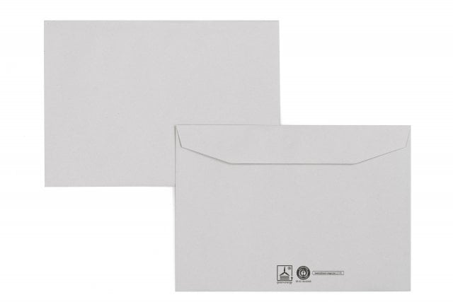 Buste DIN C5, grigio riciclato