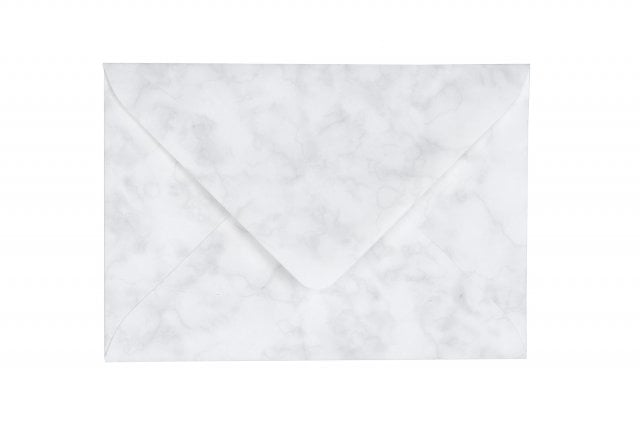 Buste DIN C6, bianco marmorizzato