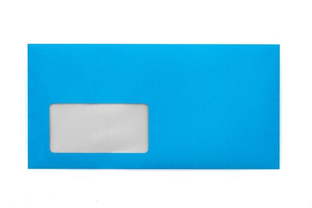 Buste DIN lungo+ con finestra, stampa blu
