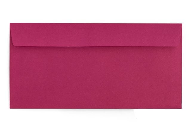 Buste DIN lunghe adesive, stampa rosa