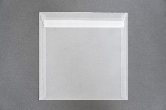 Buste quadrate 220x220 mm, trasparenti