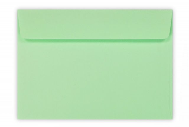 Buste DIN C6 adesive, verde chiaro