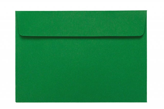 Buste DIN C6 adesive, verde scuro