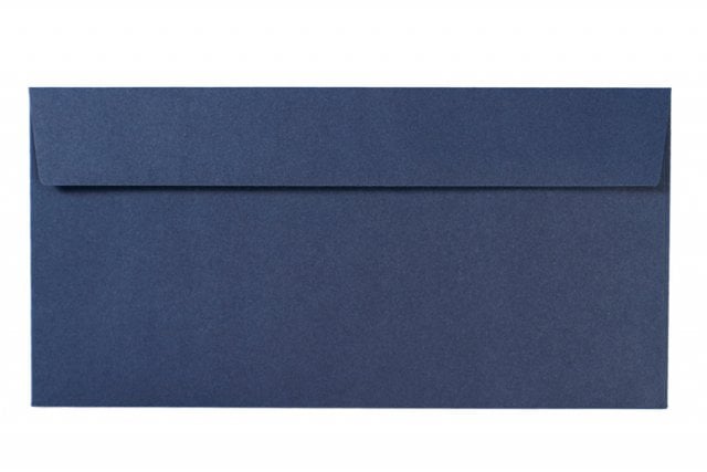 Buste DIN lunghe adesive, blu scuro