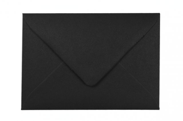 Buste DIN C6, nero