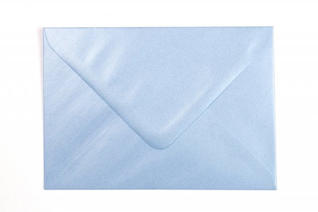 Buste DIN C6, azzurro madreperla