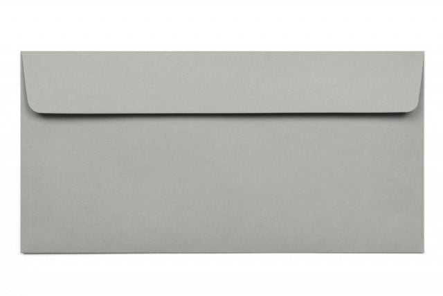 Buste DIN lunghe adesive, grigio